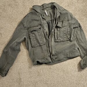 Women's Green Jeans Jacket